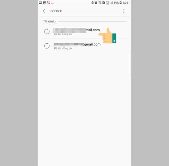 Hướng dẫn đăng xuất Gmail trên điện thoại Samsung