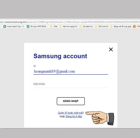 Hướng dẫn khôi phục mật khẩu Samsung Account