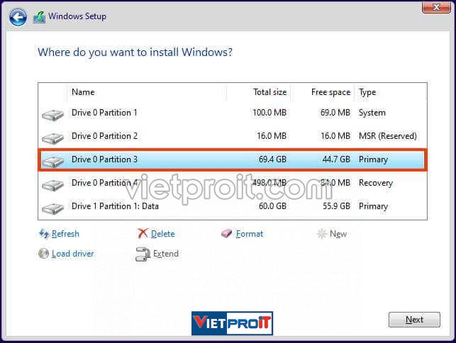 delete windows 11 partion setup 6