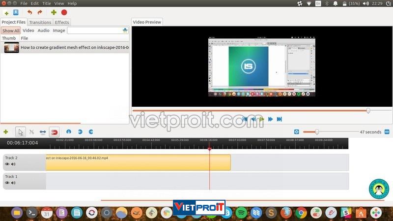 openshot free video editor on ubuntu