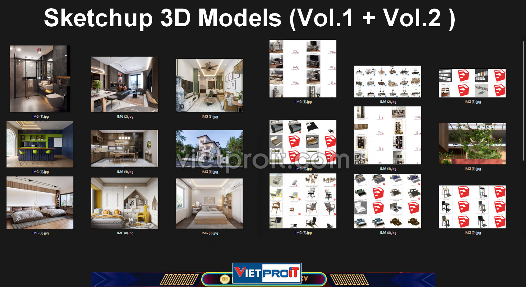 sketchup 3d models vol 1
