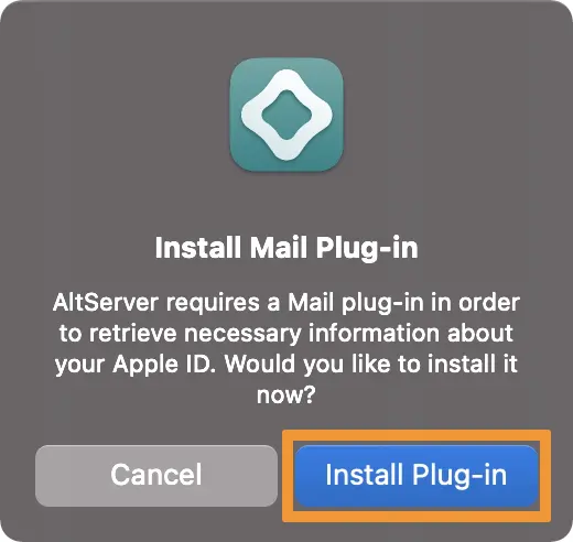 macos big sur install mail plugin confirmation