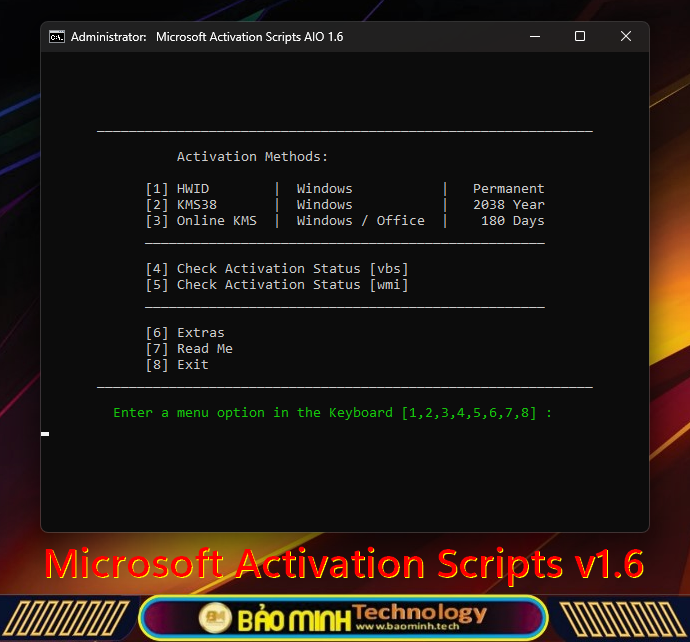 microsoft activation scripts v1 1