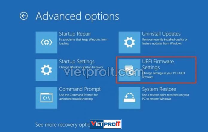 uefi firmware settings advanced startup
