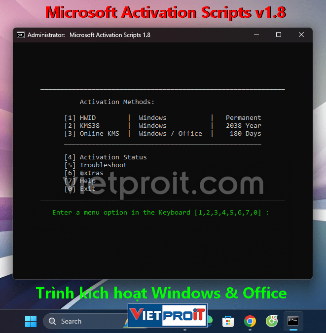 microsoft activation scripts 1 1