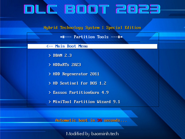 dlc boot itps partitiion tools