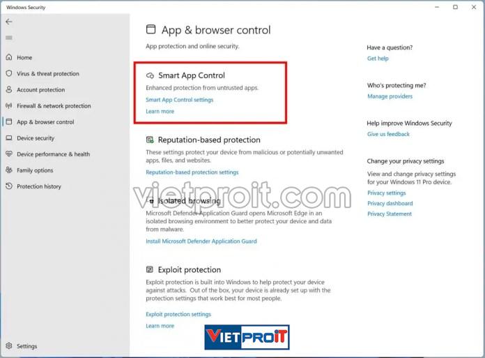 smart app control windows 11